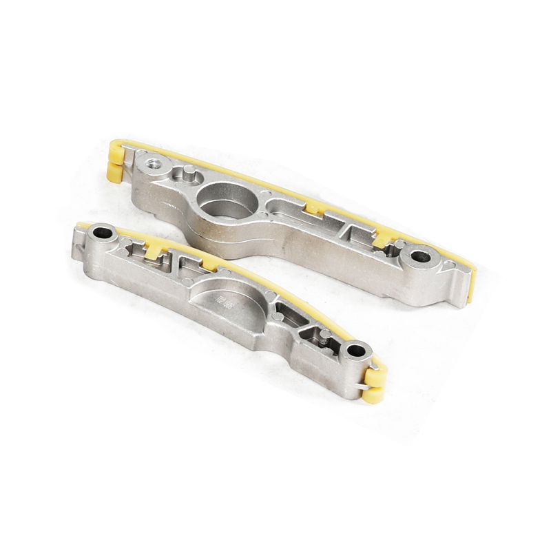 The timing chain guide is a durable component typically made of high-strength materials